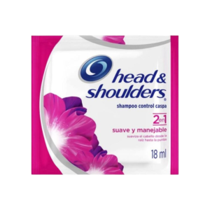 Shampoo Sachetón H&S Rosado 18ml
